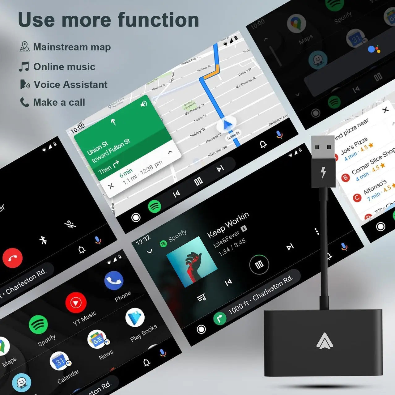 Suitable for Apple CarPlay original car wired to wireless Android Auto box Android car adapter eprolo