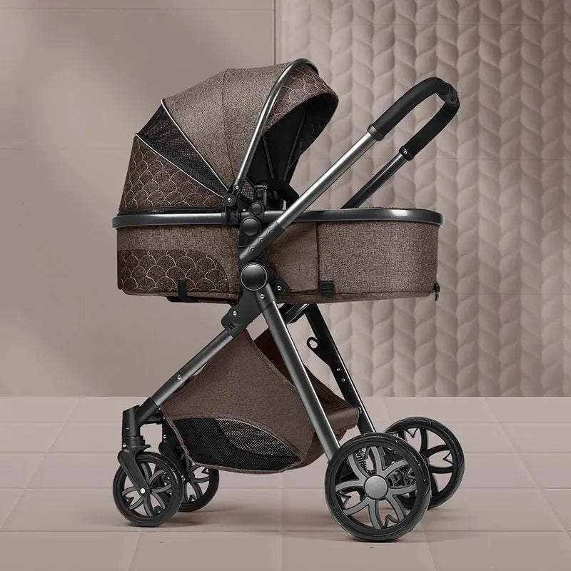 High landscape baby stroller that can sit or lie down lightweight folding two-way shock-absorbing newborn baby stroller eprolo