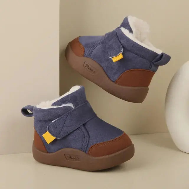 Winter Baby Girl Shoes Toddler Snow Boots Infant Plush Warm Kids Ankle Boots Boys Cotton Shoes eprolo