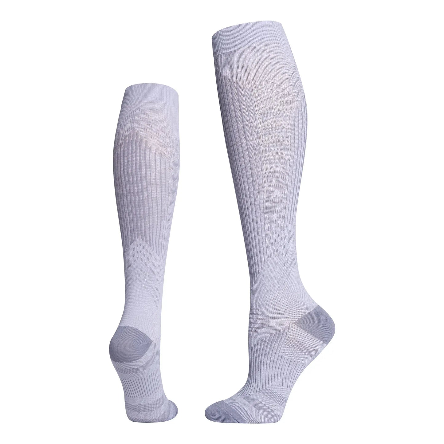 Professional sports pressure socks, running jump rope high leg socks, reflective striped cycling compression socks at night eprolo