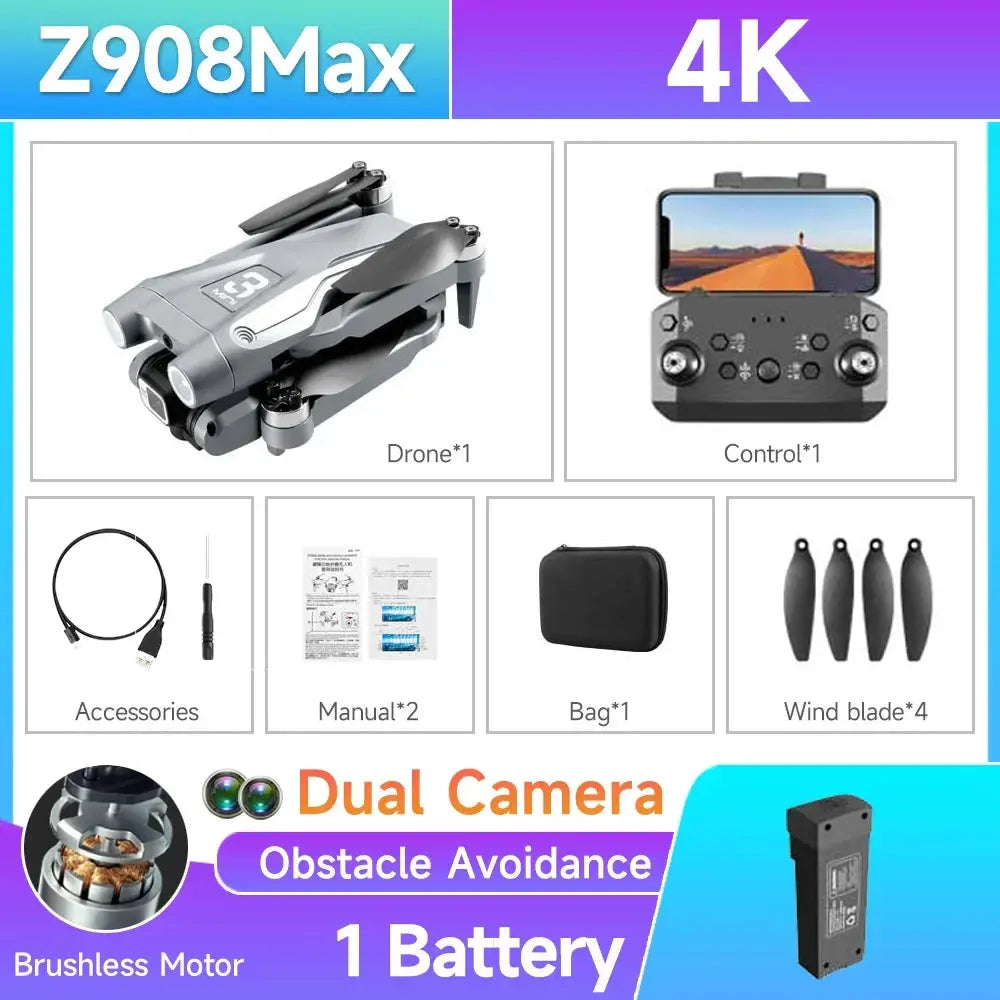 Z908 MAX Mini Drone 4k Professional Camera RC Reseller