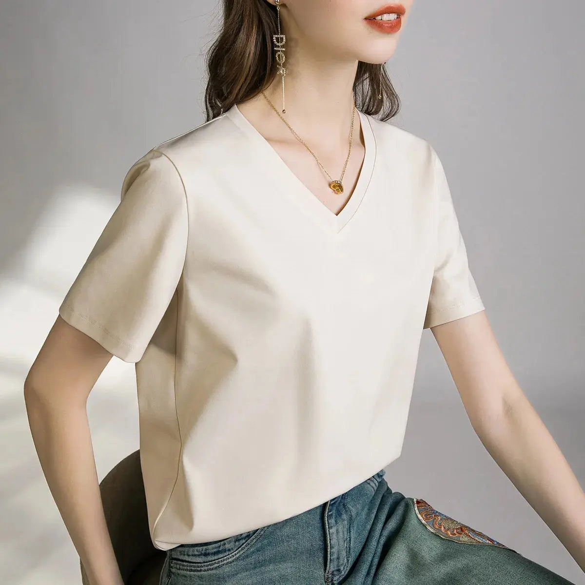 80 Pieces Liquid Ammonia Silk Cotton White Short Reseller