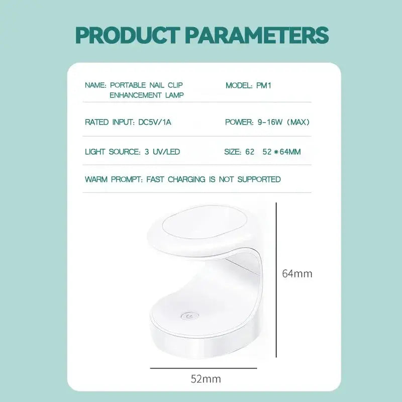 NAILPOP Small Nail Lamp Dryer UV LED USB Lamp Reseller