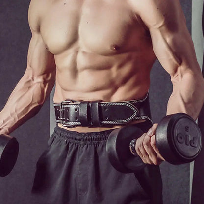 Belt protection fitness men's and women's deep squat hard pull weightlifting belt PU leather eprolo
