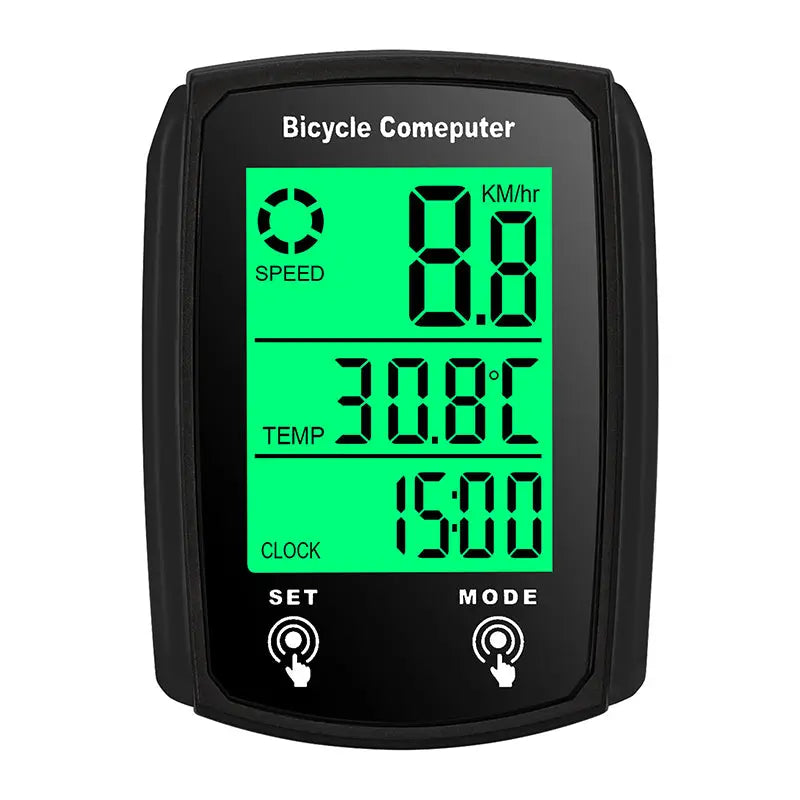 Wired LCD Digital Bicycle Computer - Speedometer and Odometer with Backlight, a Must - have Bike Accessory eprolo