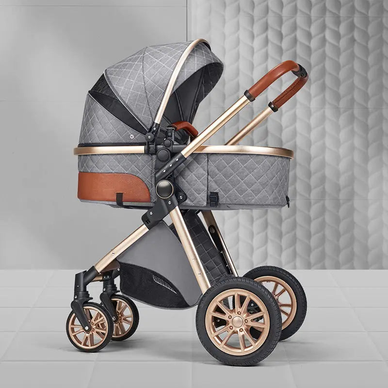 High landscape baby stroller that can sit or lie down lightweight folding two-way shock-absorbing newborn baby stroller eprolo
