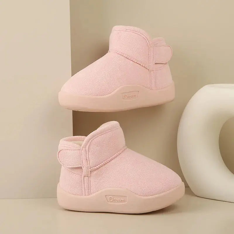 Winter Baby Girl Shoes Toddler Snow Boots Infant Plush Warm Kids Ankle Boots Boys Cotton Shoes eprolo