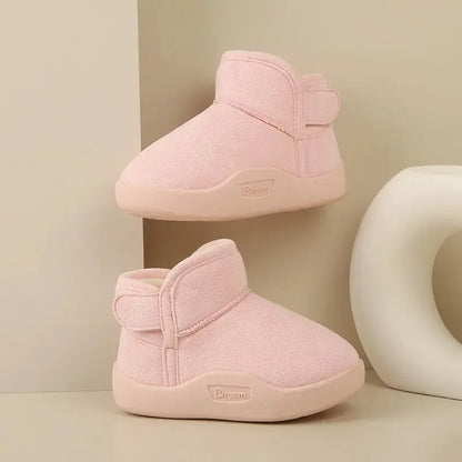 Winter Baby Girl Shoes Toddler Snow Boots Infant Plush Warm Kids Ankle Boots Boys Cotton Shoes eprolo