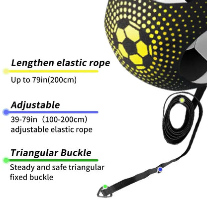 Soccer Ball Juggle Bags Children Auxiliary Circling Training Belt Kids Soccer Kick Trainer Kick Solo Soccer Trainer Football eprolo
