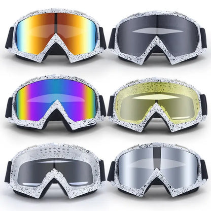 Outdoor Motorcycle Goggles Sheet Face Mask Outdoor Riding Windproof Dust Skiing Cross Country Helmet Goggles eprolo