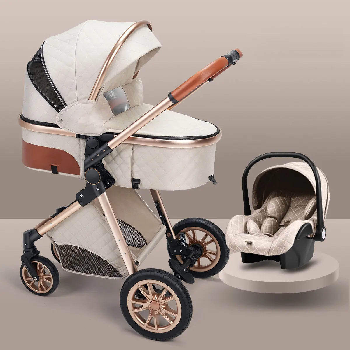 High landscape baby stroller that can sit or lie down lightweight folding two-way shock-absorbing newborn baby stroller eprolo
