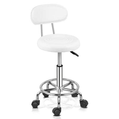 Omysalon Adjustable Salon Stool Black/White Reseller