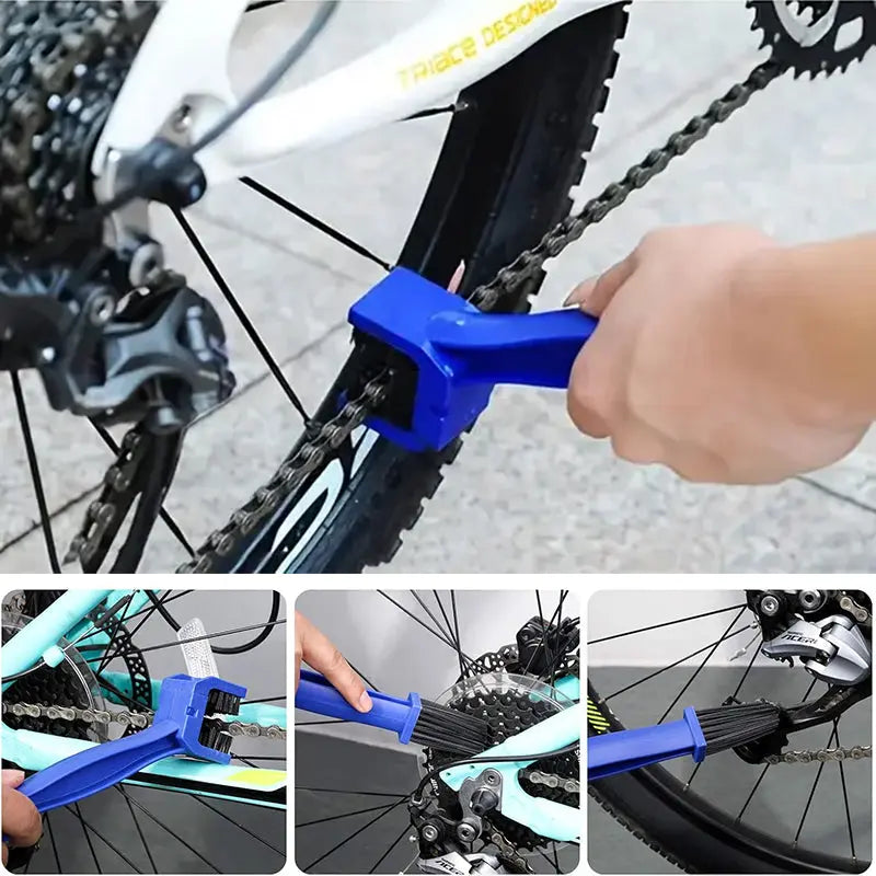 Cleaning Brush, Ideal for motorcycle & bicycle chain and electric car flywheel maintenance, a practical bike accessory. eprolo