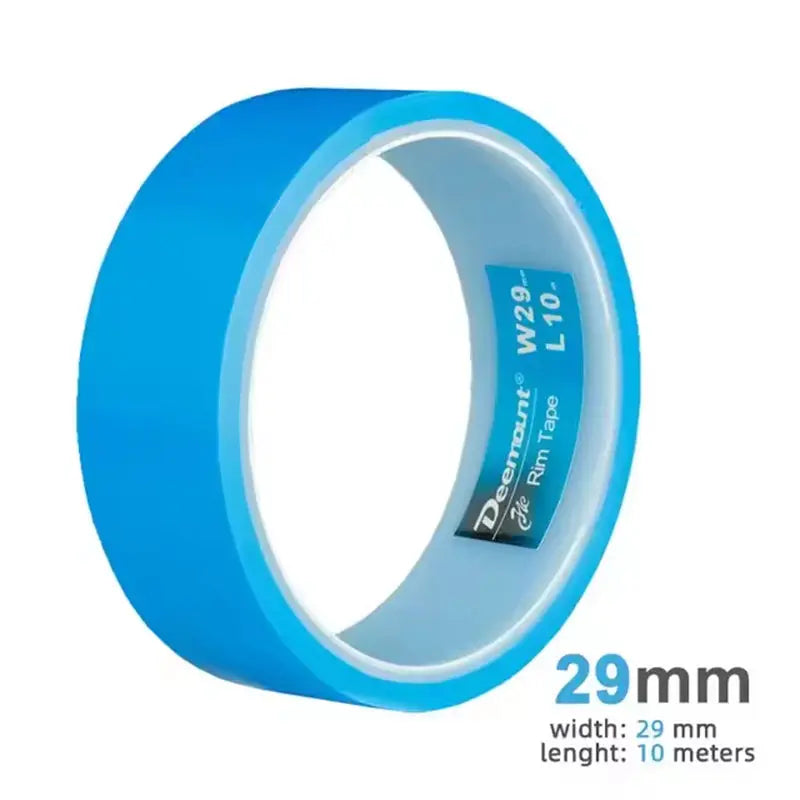Tensilized Strapping Tape for Tubeless Bicycle Rims, 9.14m long, widths of 23/25/27/29/32/34mm, good residue-holding. eprolo