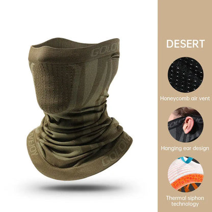 Outdoor sports warm riding mask men's cycling breathable hanging ear scarf windproof neck cover neck guard eprolo