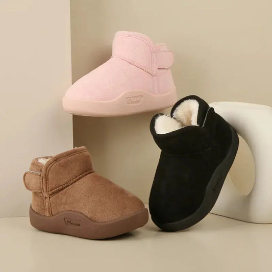 Winter Baby Girl Shoes Toddler Snow Boots Infant Plush Warm Kids Ankle Boots Boys Cotton Shoes eprolo