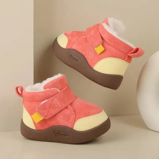 Winter Baby Girl Shoes Toddler Snow Boots Infant Plush Warm Kids Ankle Boots Boys Cotton Shoes eprolo