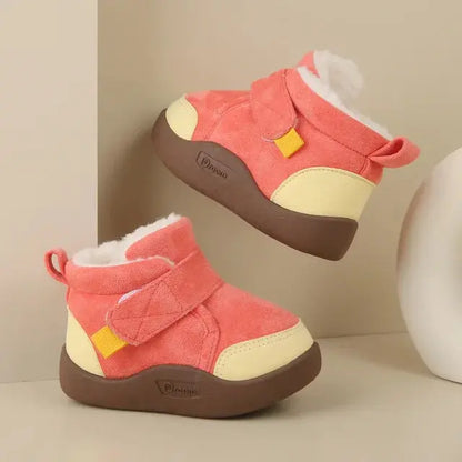 Winter Baby Girl Shoes Toddler Snow Boots Infant Plush Warm Kids Ankle Boots Boys Cotton Shoes eprolo