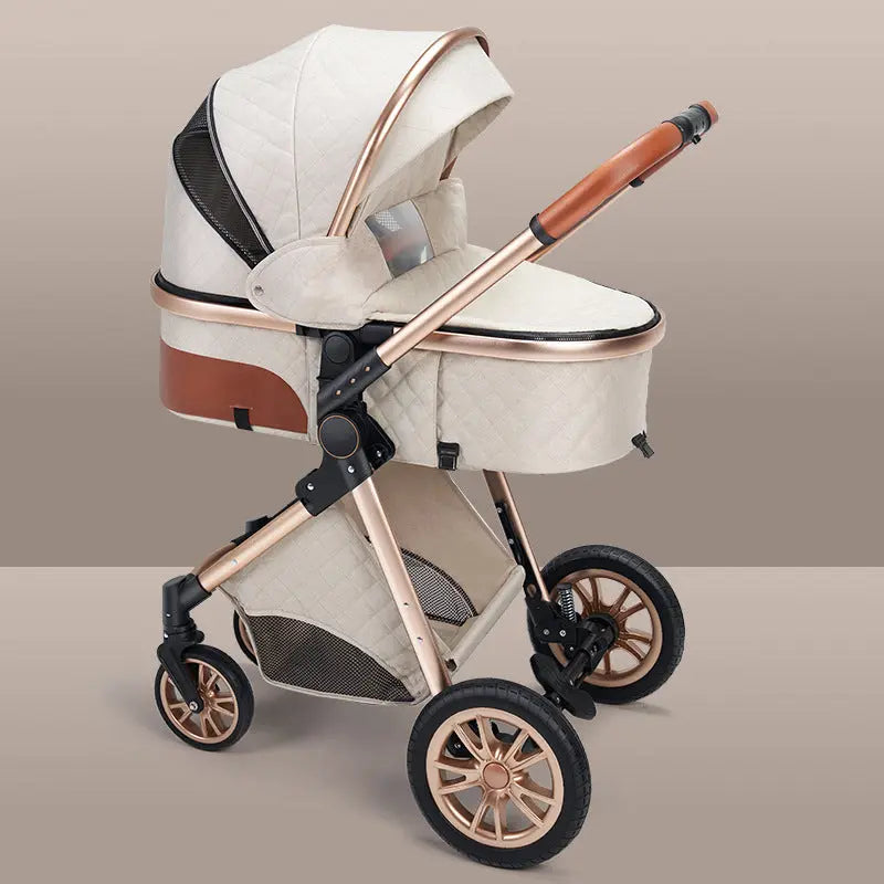 High landscape baby stroller that can sit or lie down lightweight folding two-way shock-absorbing newborn baby stroller eprolo