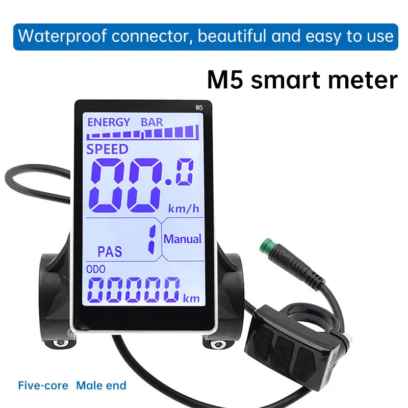 5 - Pin LCD Display Screen for M5 E - bikes: Speedometer & Control Panel, E - bike Accessory eprolo