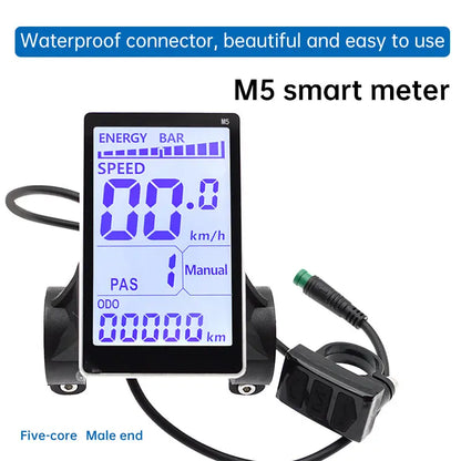 5 - Pin LCD Display Screen for M5 E - bikes: Speedometer & Control Panel, E - bike Accessory eprolo