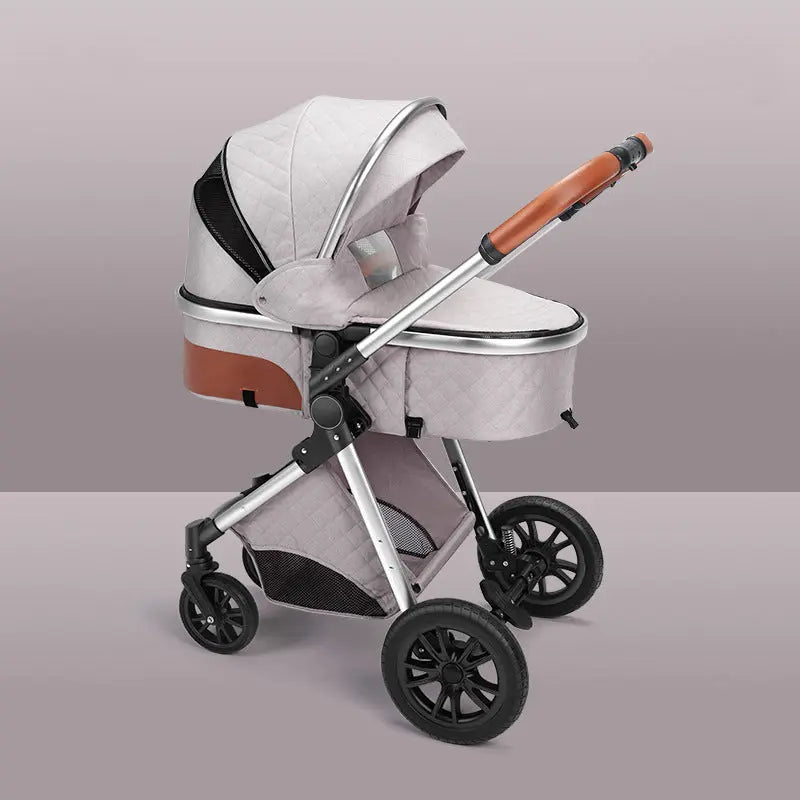 High landscape baby stroller that can sit or lie down lightweight folding two-way shock-absorbing newborn baby stroller eprolo