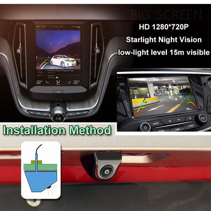 GreenYi 170 Degree Fish Eye Lens Starlight Night Vision Vehicle Rear / Front View Camera low-light level 15m visible Car Camera eprolo