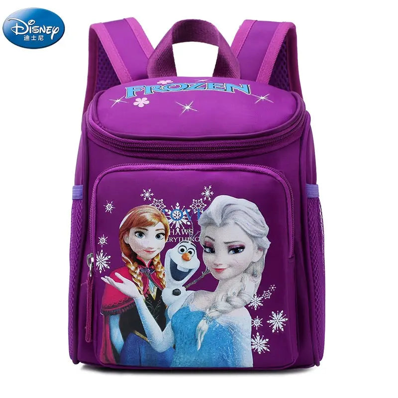 girls frozen elsa annaSnow Queen princess Plush Backpacks kids disney  School Bag Breathable backpack eprolo