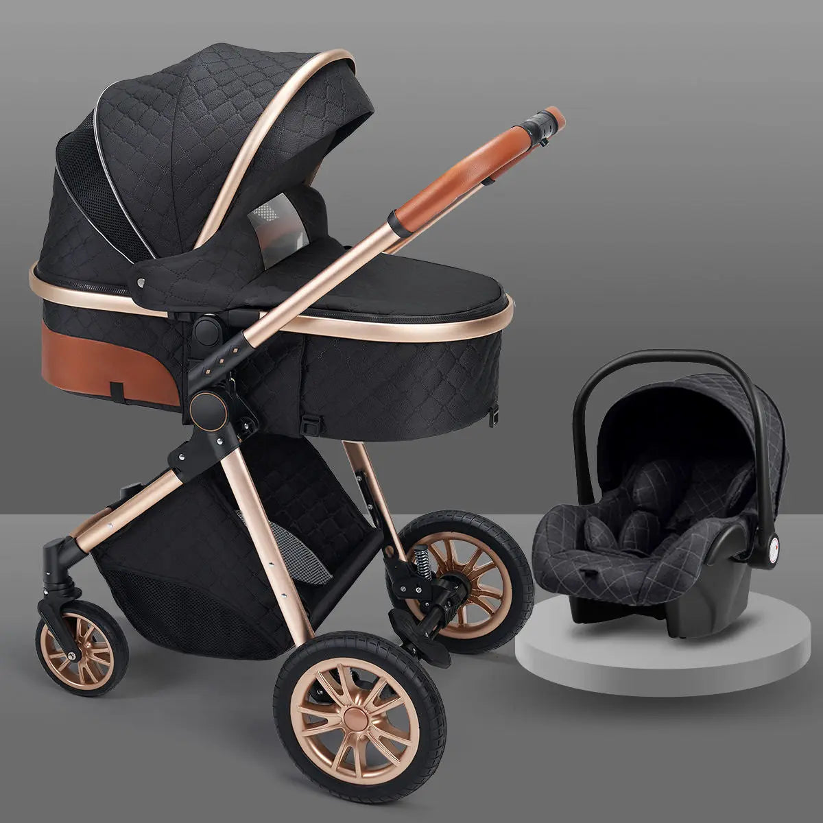 High landscape baby stroller that can sit or lie down lightweight folding two-way shock-absorbing newborn baby stroller eprolo