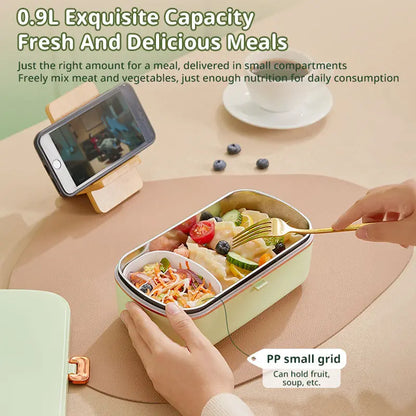 900ML Portable Electric Lunch Box for Office Workers. Self - heating, steaming, cooking, with heat preservation eprolo