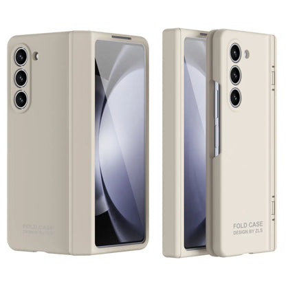 Suitable for Samsung zfold 5 phone case FOLD4 folding screen solid color simple pen slot hinge all inclusive anti drop protection eprolo