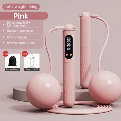 Smart Bluetooth charging skipping rope cordless weight ball weighted adult fitness exercise jumping god sports supplies eprolo