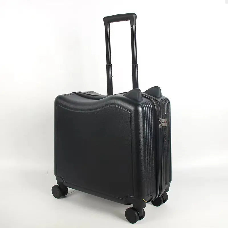 20 inch children's cycling case Cat's ears (Steamed cat-ear shaped bread) travel case mute universal wheel boarding case eprolo