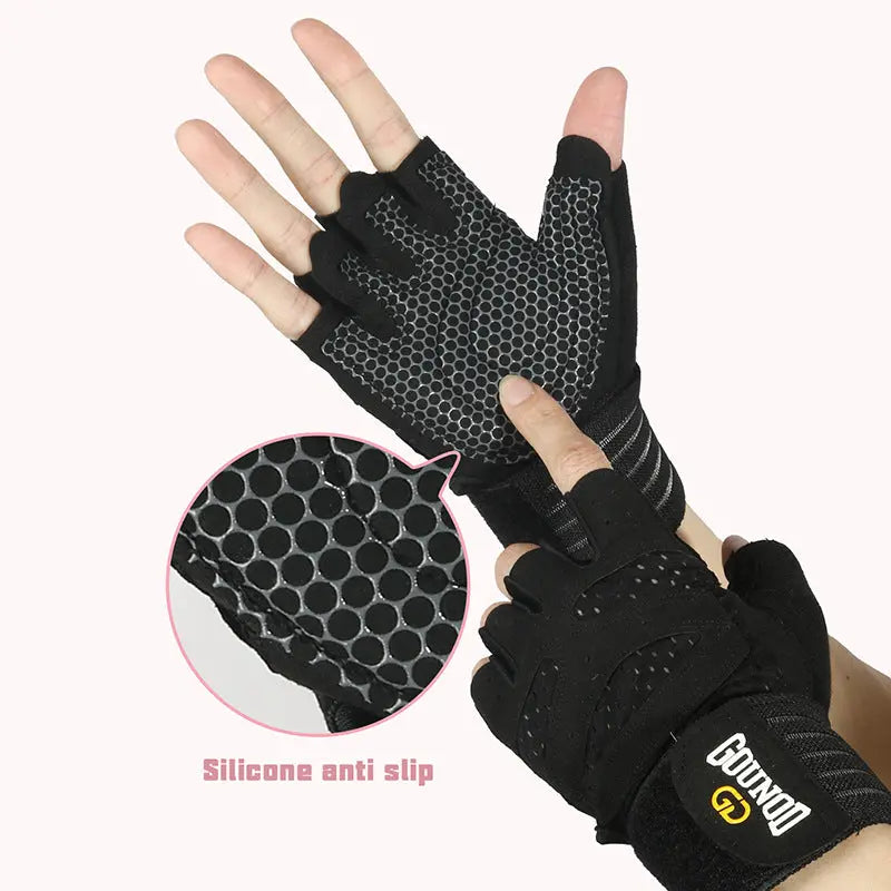 Fitness gloves extended breathable and wear-resistant half finger gloves for exercise eprolo