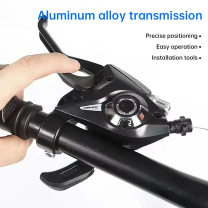 Experience the super smooth 21-speed MTB shifter & brake, enhancing your trekking. eprolo