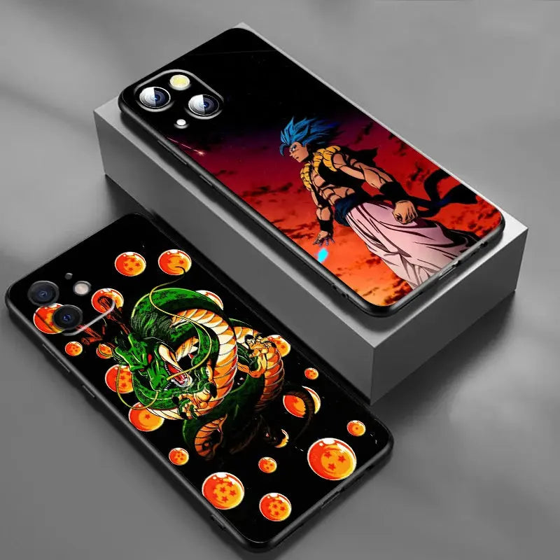 Japanese Art D-Dragon Ball Z For Apple iPhone 15 14 13 12 Pro Max Mini 11 Pro XS Max X XR 6 7 8 Plus SE 2020 Black Phone Case eprolo