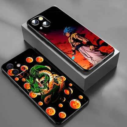 Japanese Art D-Dragon Ball Z For Apple iPhone 15 14 13 12 Pro Max Mini 11 Pro XS Max X XR 6 7 8 Plus SE 2020 Black Phone Case eprolo