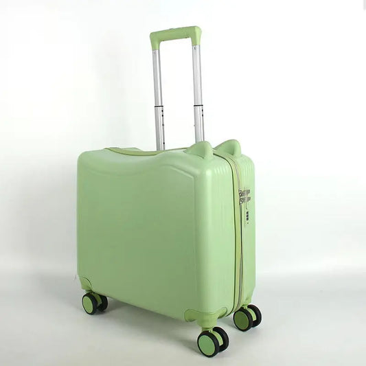 20 inch children's cycling case Cat's ears (Steamed cat-ear shaped bread) travel case mute universal wheel boarding case eprolo