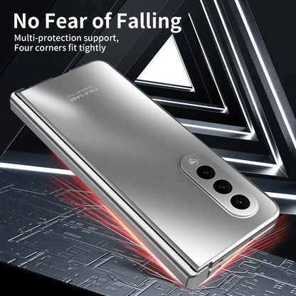 Suitable for Samsung Fold5 phone case ZFOLD4 folding screen solid color electroplating Fold3 all inclusive anti drop protective case 5G eprolo