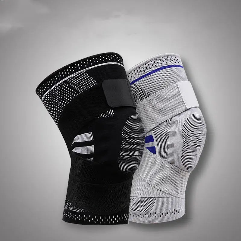 Strap support sports knee pads silicone shock absorption protection knee automatic closure outdoor sports eprolo
