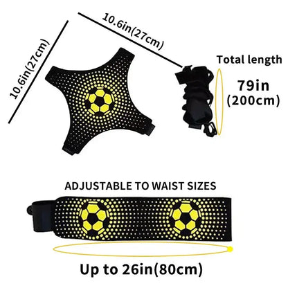 Soccer Ball Juggle Bags Children Auxiliary Circling Training Belt Kids Soccer Kick Trainer Kick Solo Soccer Trainer Football eprolo