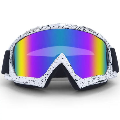 Outdoor Motorcycle Goggles Sheet Face Mask Outdoor Riding Windproof Dust Skiing Cross Country Helmet Goggles eprolo