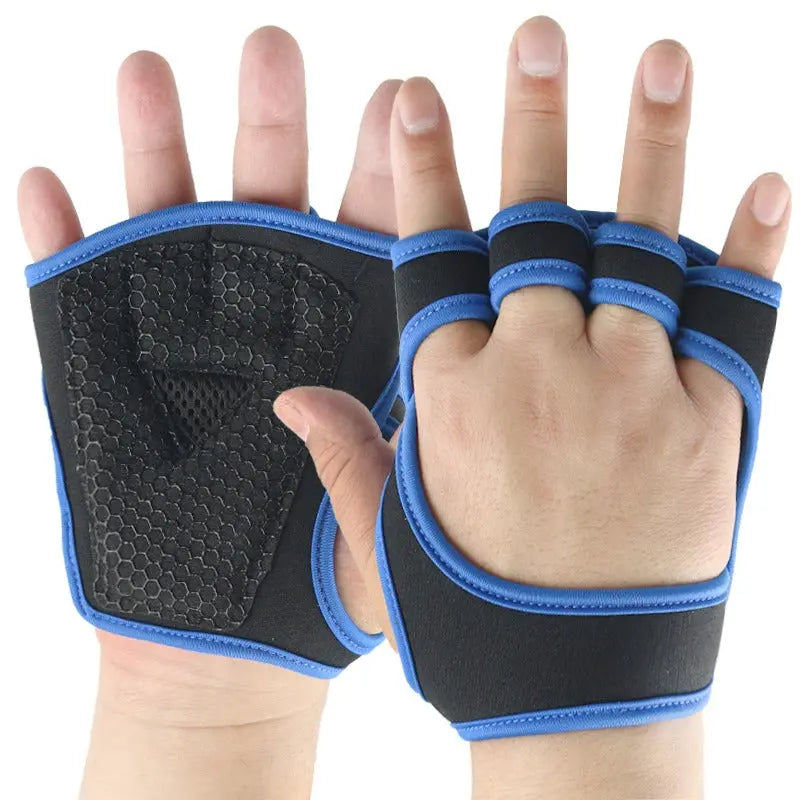 Fitness Half Finger Pull Up Grip Strength with Dumbbell Male Sports Equipment Wrist Protector Gloves Female Hard Pull Barbell Protector Gloves eprolo