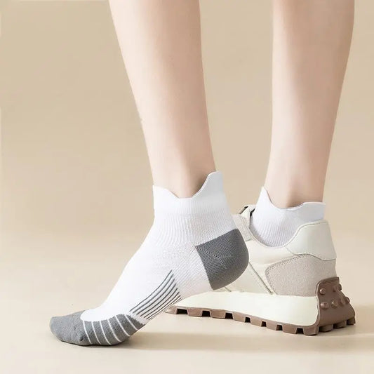 Professional sports socks for men and women, shallow socks for fitness and running, towel bottom, anti slip and wear-resistant sports boat socks eprolo