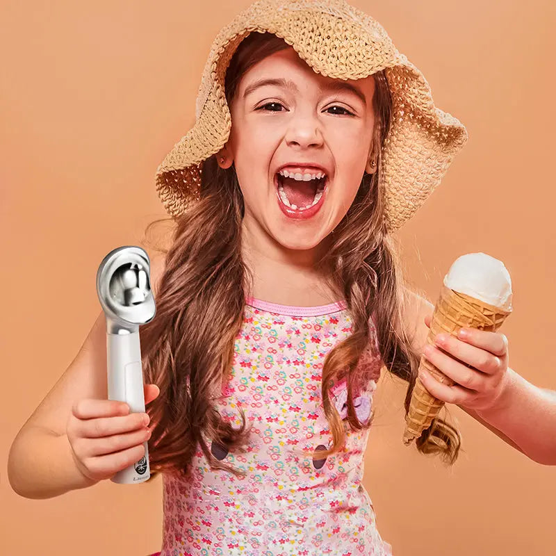 Rechargeable Heated Scoop: Adjustable Temp, Rapid Heat for Ice Cream & More eprolo