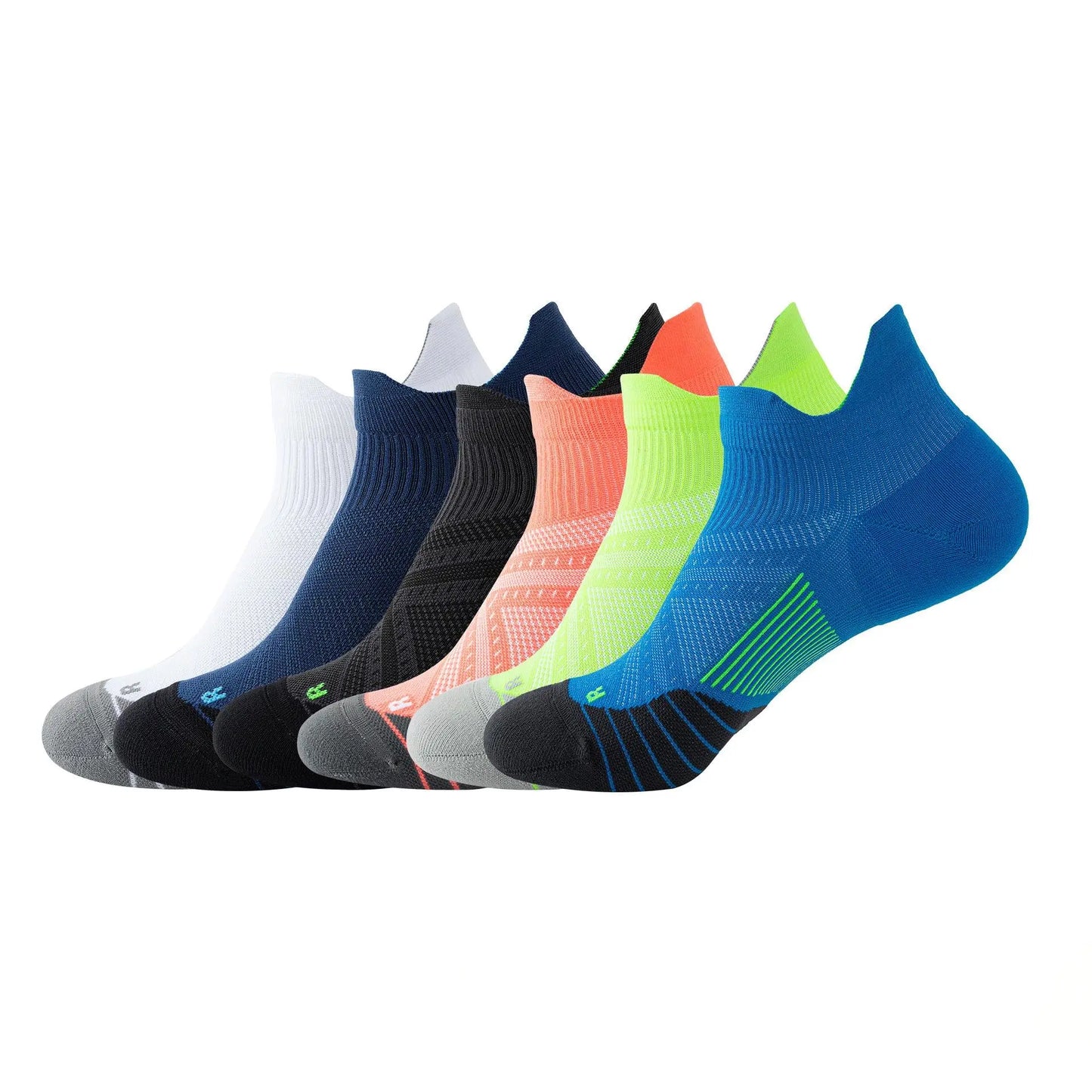 Professional sports socks for men and women, shallow socks for fitness and running, towel bottom, anti slip and wear-resistant sports boat socks eprolo
