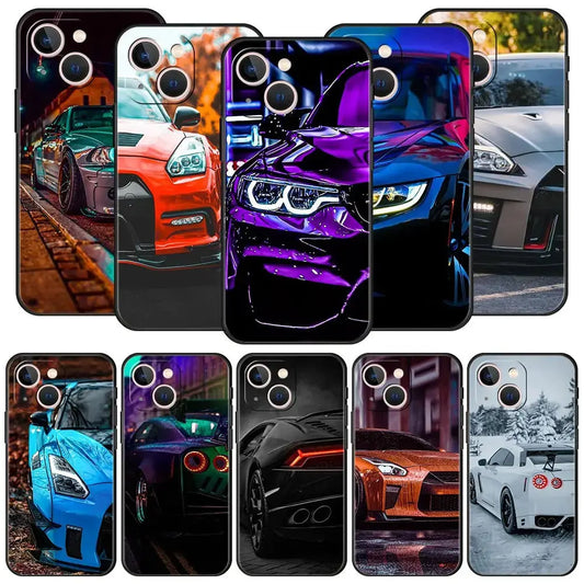 Suitable for iPhone 15 Japanese blue red JDM sports car phone case eprolo