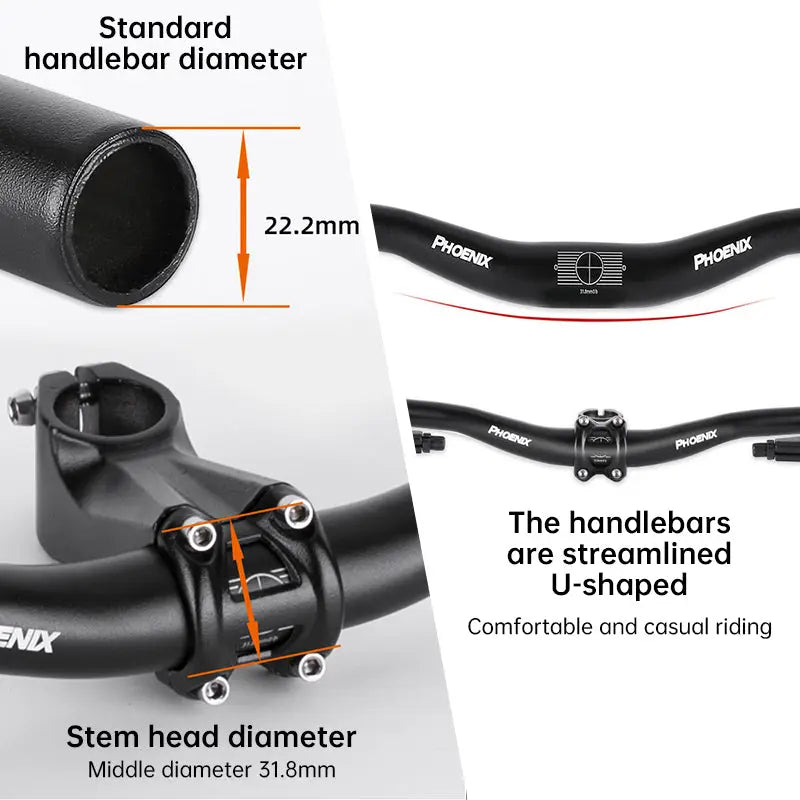 Folding Bike Aluminum Alloy Small Straight Handlebars, also known as Speed Drop Horizontal Handlebars, are essential bicycle acc eprolo