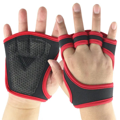 Fitness Half Finger Pull Up Grip Strength with Dumbbell Male Sports Equipment Wrist Protector Gloves Female Hard Pull Barbell Protector Gloves eprolo