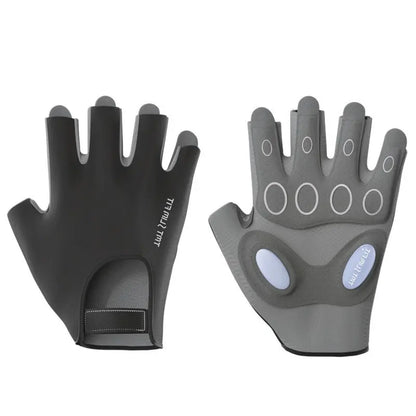 T Sports Frisbee Gloves Yoga Cycling Fitness Gloves Half Finger Extreme Frisbee Gloves Summer Women's Palm Protector eprolo